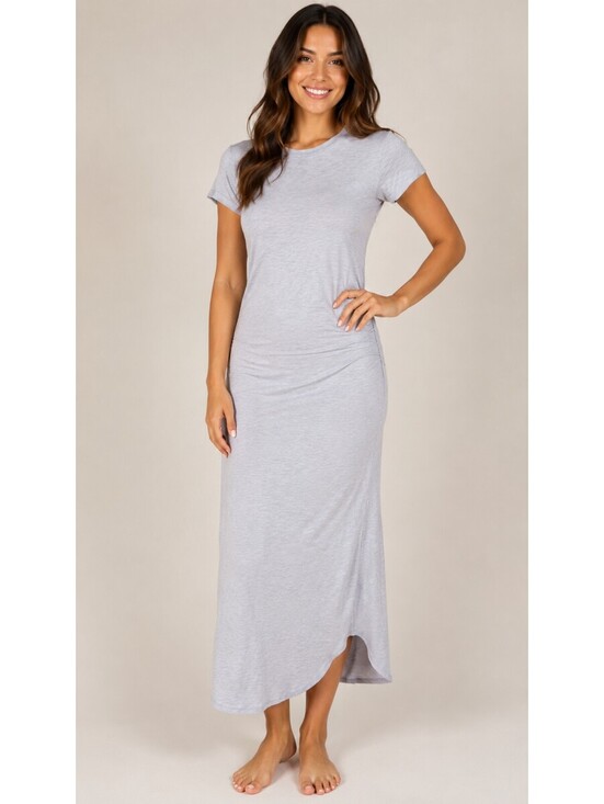 Six Fifty Dresses & Skirts - NWT Six Fifty Baby Blue Crew Neck Short Sleeve Maxi Dress Size Small